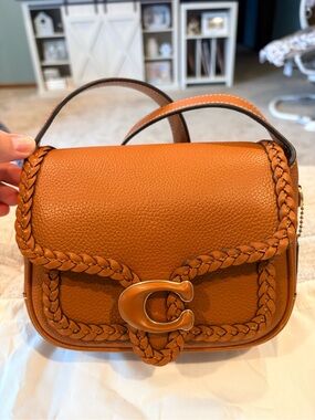 Coach Messenger 19 with braid burnished amber